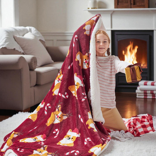 Couverture de Noël – Adorables motifs et Doux au Toucher